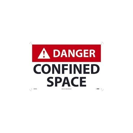 Nmc DANGER, CONFINED SPACE, 7X10, D695P D695P
